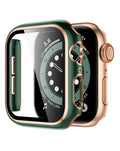 Protective Case for Apple Watch 42mm — Dark Green & Rose Gold