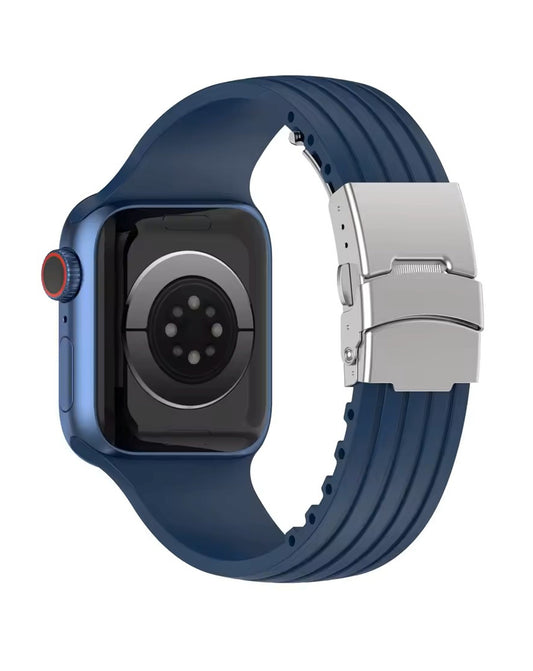Soft Silicone Band for Apple Watch 42 / 44 / 45 / 46 / 49mm — Navy Blue