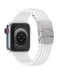 Soft Silicone Band for Apple Watch 42 / 44 / 45 / 46 / 49mm — White