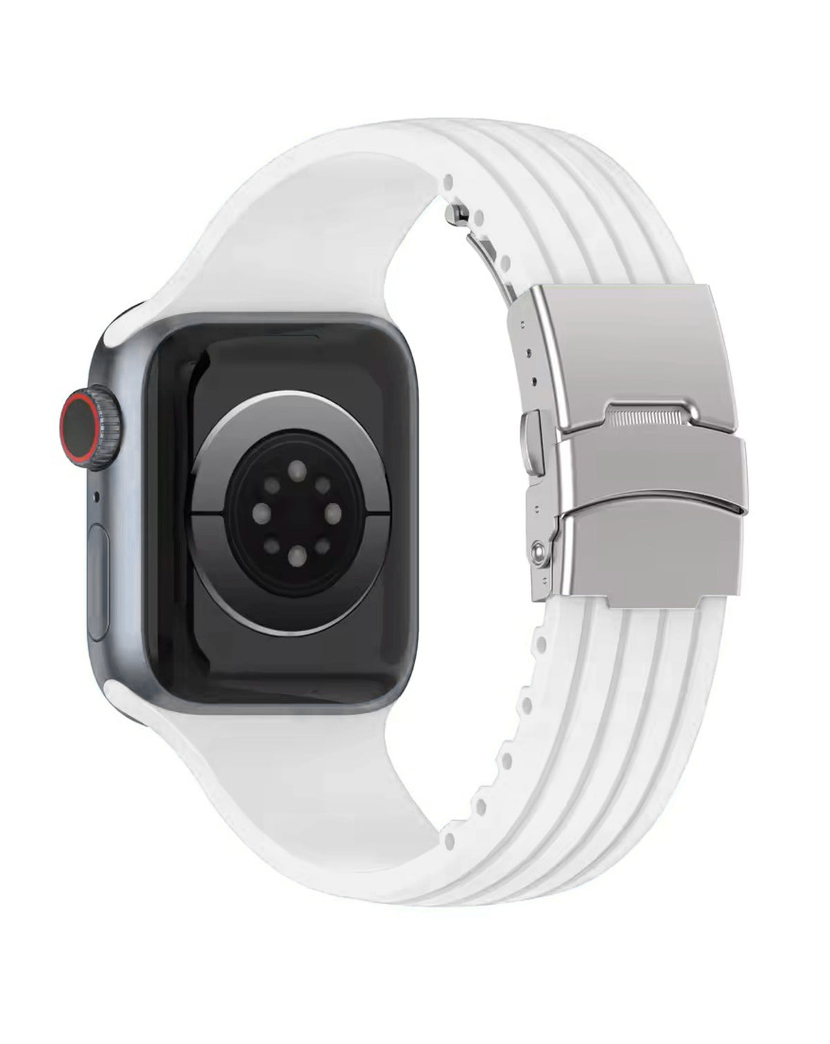 Soft Silicone Band for Apple Watch 42 / 44 / 45 / 46 / 49mm — White