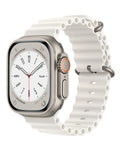 Soft Silicone Strap for Apple Watch 42 / 44 / 45 / 46 / 49mm — White