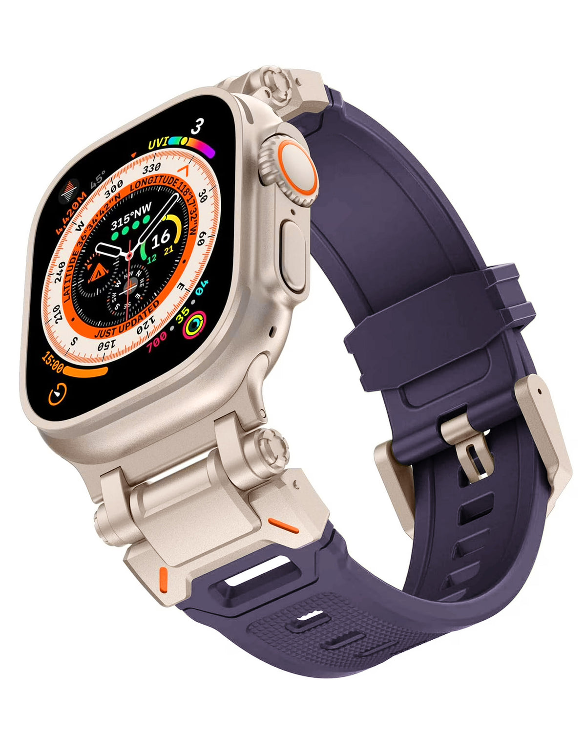Soft Silicone Band for Apple Watch 42 / 44 / 45 / 46 / 49mm — Purple