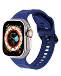 Soft Silicone Strap for Apple Watch 42 / 44 / 45 / 46 / 49mm — Midnight Blue