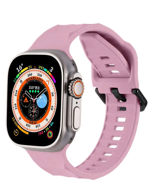 Soft Silicone Strap for Apple Watch 42 / 44 / 45 / 46 / 49mm — Purple