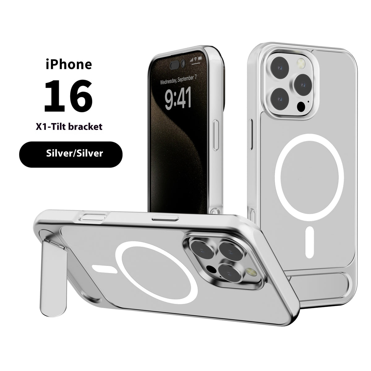 The Stand — Metallic MagSafe Case with Stand