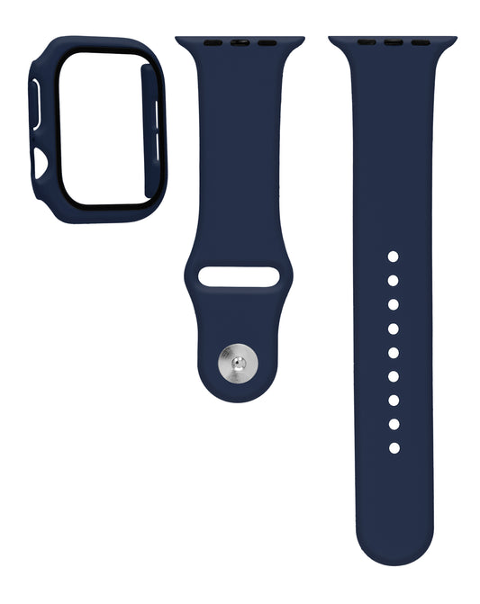 Soft Silicone Band for Apple Watch 42mm 2024 — Navy Blue