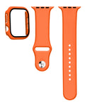 Soft Silicone Band for Apple Watch 42mm 2024 — Orange