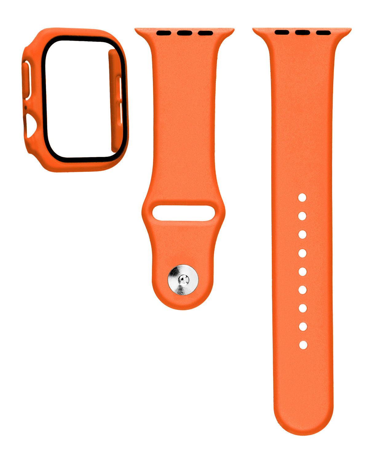 Soft Silicone Band for Apple Watch 42mm 2024 — Orange