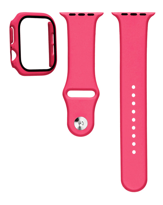 Soft Silicone Band for Apple Watch 42mm 2024 — Rose Pink