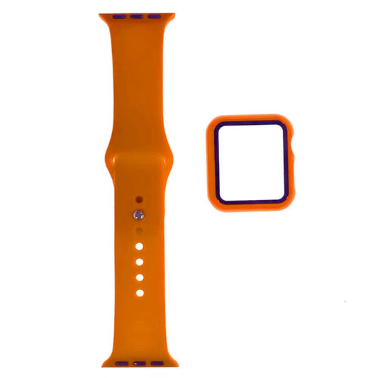 Soft Silicone Band for Apple Watch 44mm — Orange