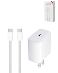 100W USB-C to USB-C Fast Charging Cable with 45W USB-C Power Adapter for iPhone 15, 16 & iPads Series — 6ft