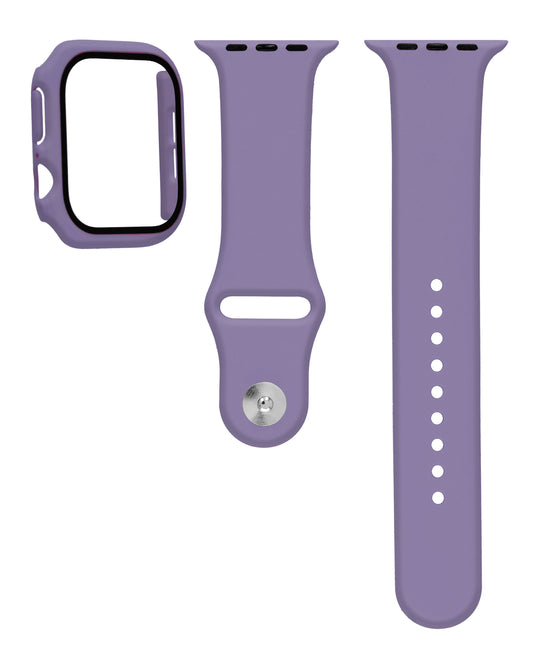 Soft Silicone Band for Apple Watch 46mm — Light Purple