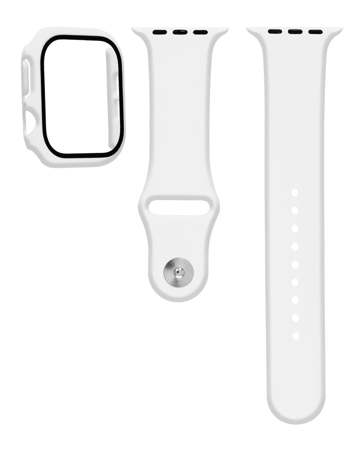 Soft Silicone Band for Apple Watch 46mm — White