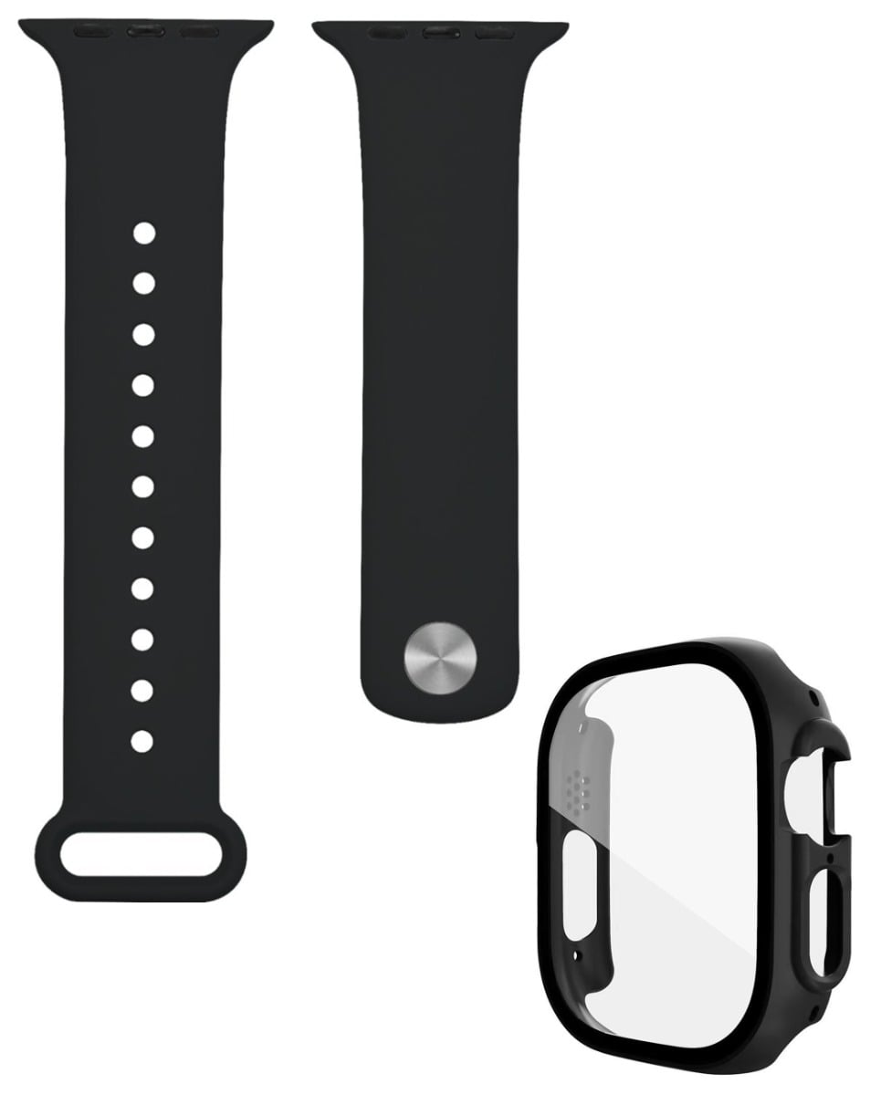Soft Silicone Band for Apple Watch 49mm — Black