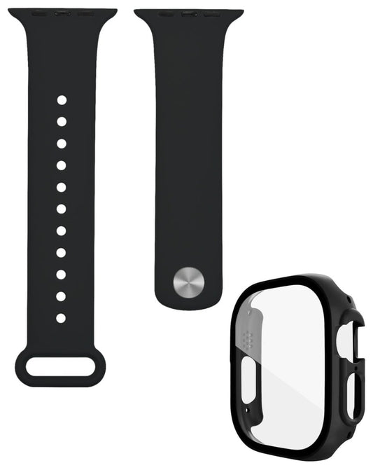 Soft Silicone Band for Apple Watch 49mm — Black
