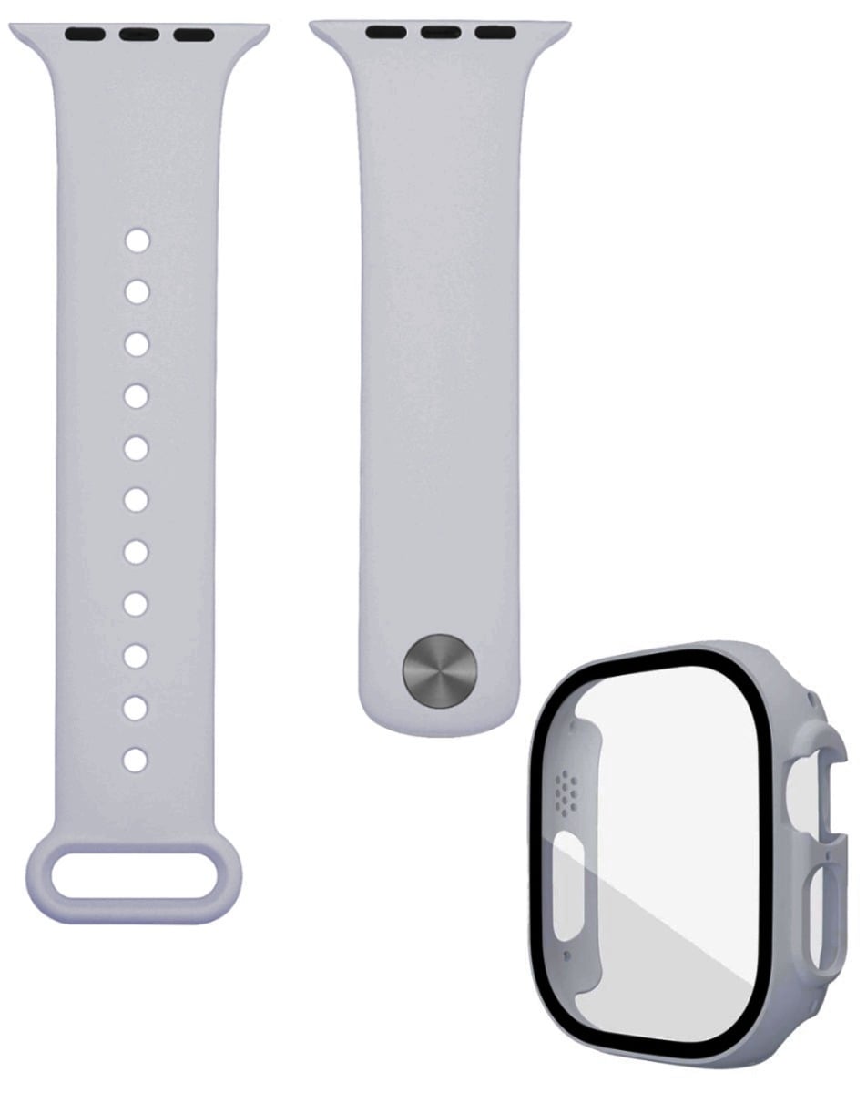 Soft Silicone Band for Apple Watch 49mm — Gray