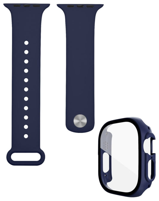 Soft Silicone Band for Apple Watch 49mm — Navy Blue