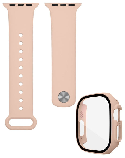 Soft Silicone Band for Apple Watch 49mm — Light Pink