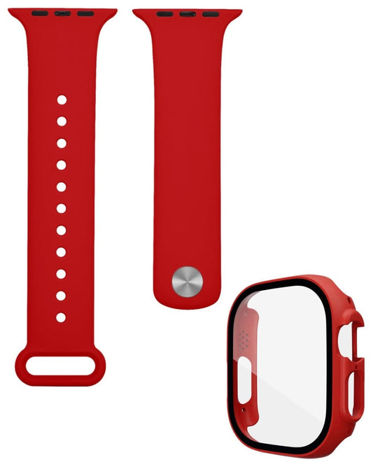 Soft Silicone Band for Apple Watch 49mm — Red