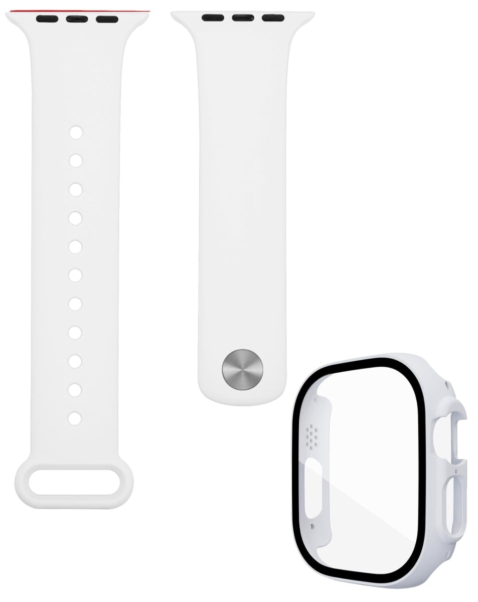 Soft Silicone Band for Apple Watch 49mm — White