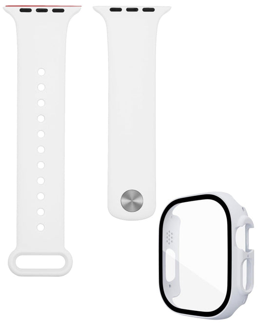 Soft Silicone Band for Apple Watch 49mm — White