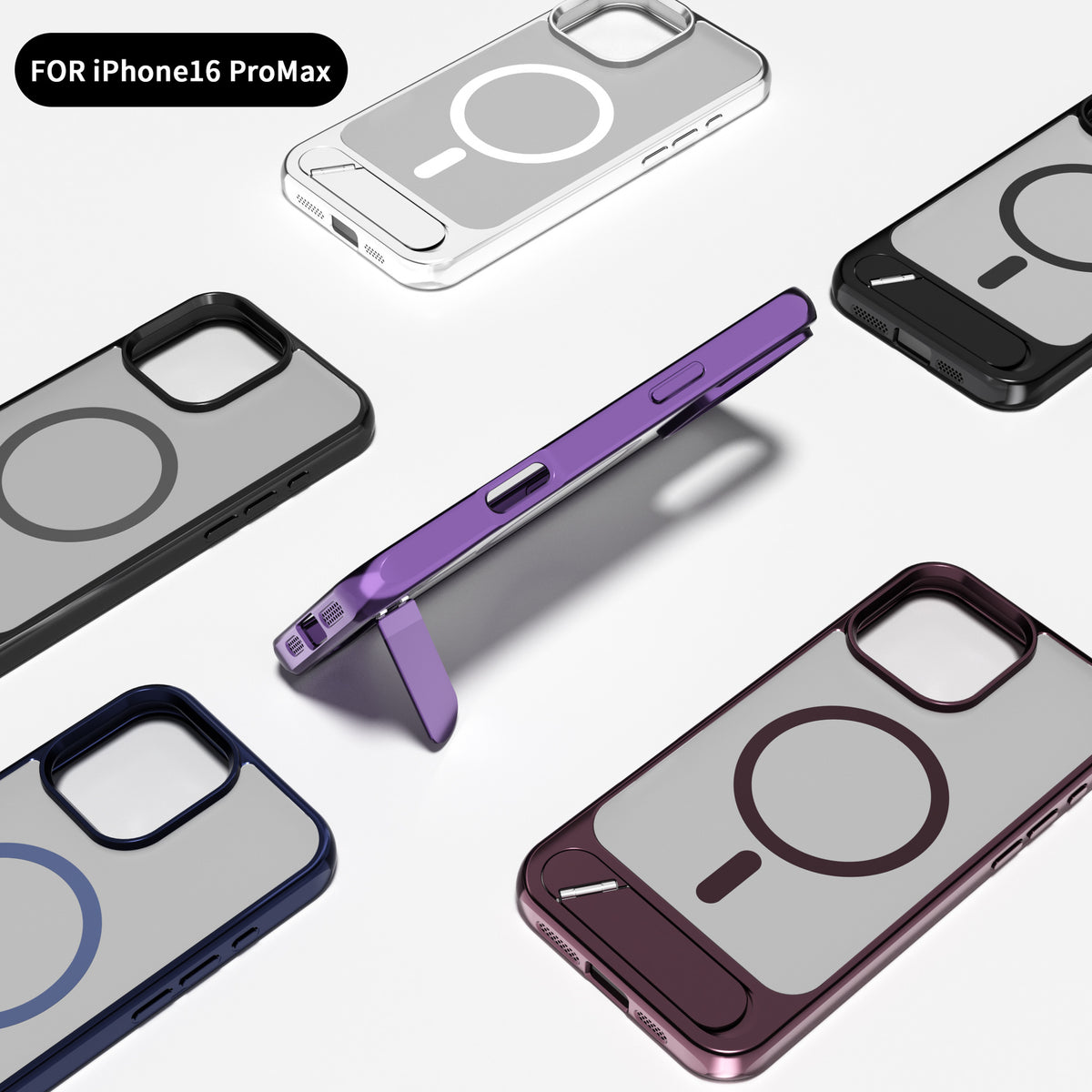 The Stand — Metallic MagSafe Case with Stand