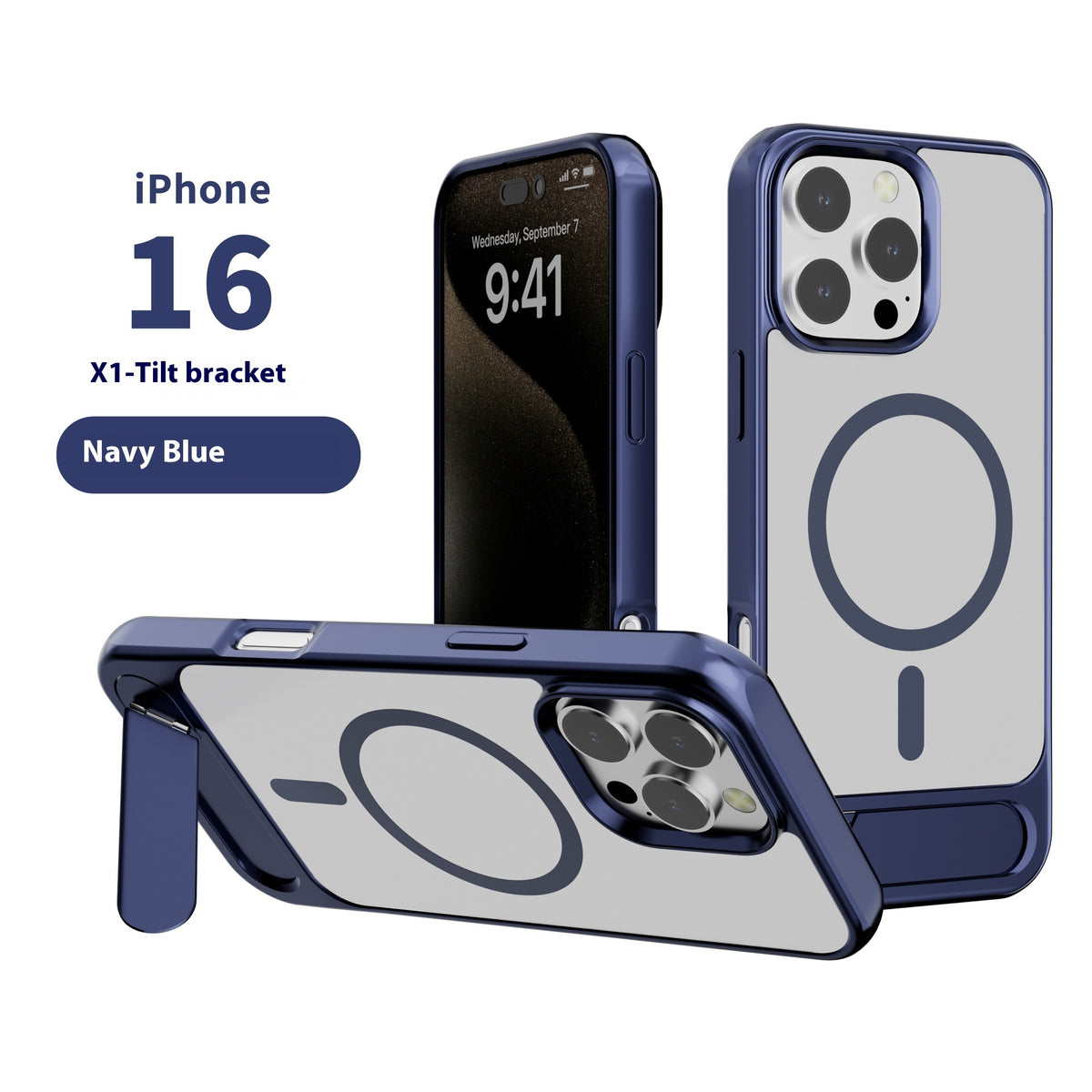 The Stand — Metallic MagSafe Case with Stand