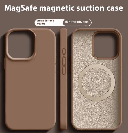 The Velvet — Liquid Silicone MagSafe Case