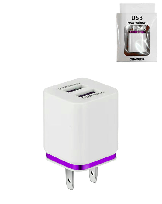 Dual USB-A Wall Adapter Power Adapter — 5W