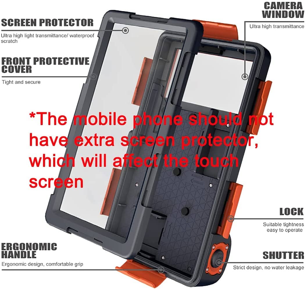 Shellbox Swimming 15M Waterproof Case Surfing Underwater Diving iPhone/Samsung QSK-1