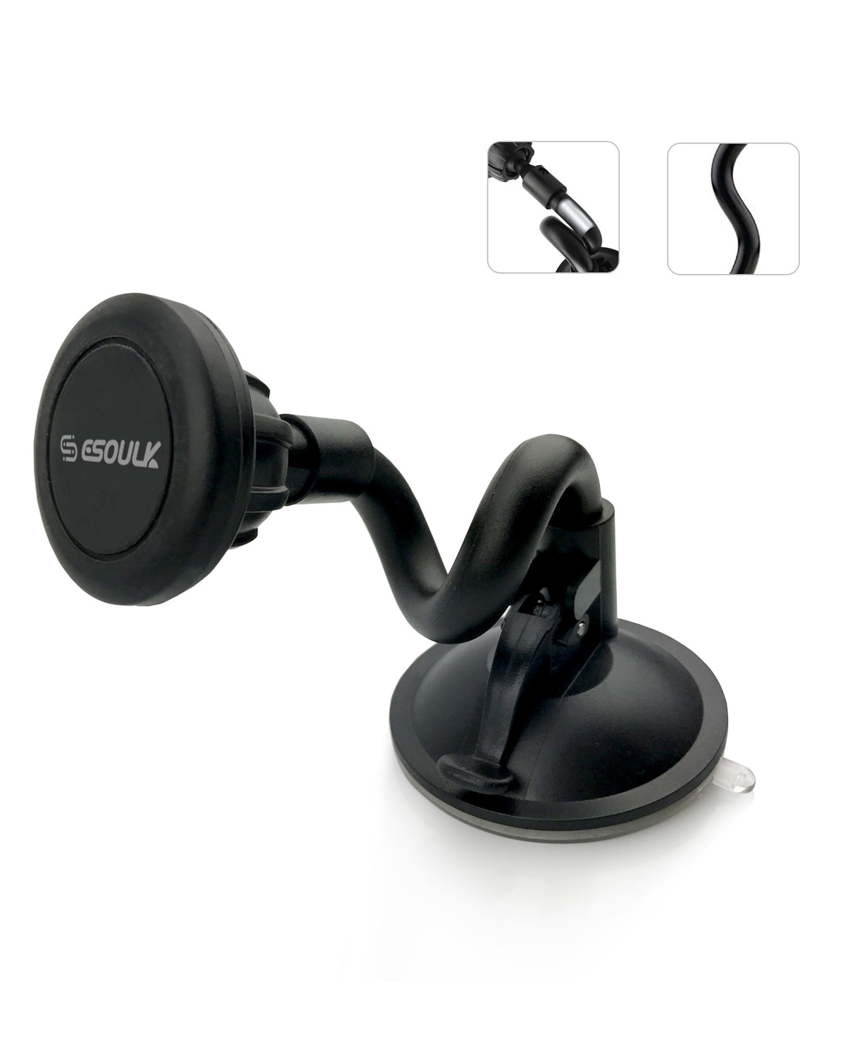 Esoulk Long Magnet Holder — Black