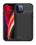 Portable Protective Charging Case for iPhone 12 Pro Max — 4500 mAh, Black