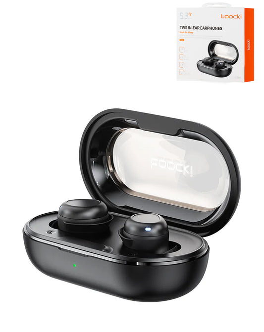 Toocki TWS Wireless In-Ear Sleep Comfort Earbuds — Black