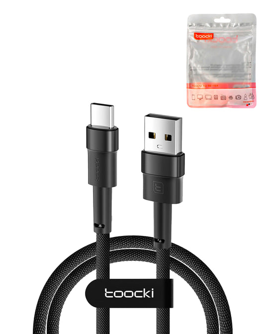 Toocki USB-A to USB-C Super Fast Charging Data Cable — Gray, 66W, 6ft