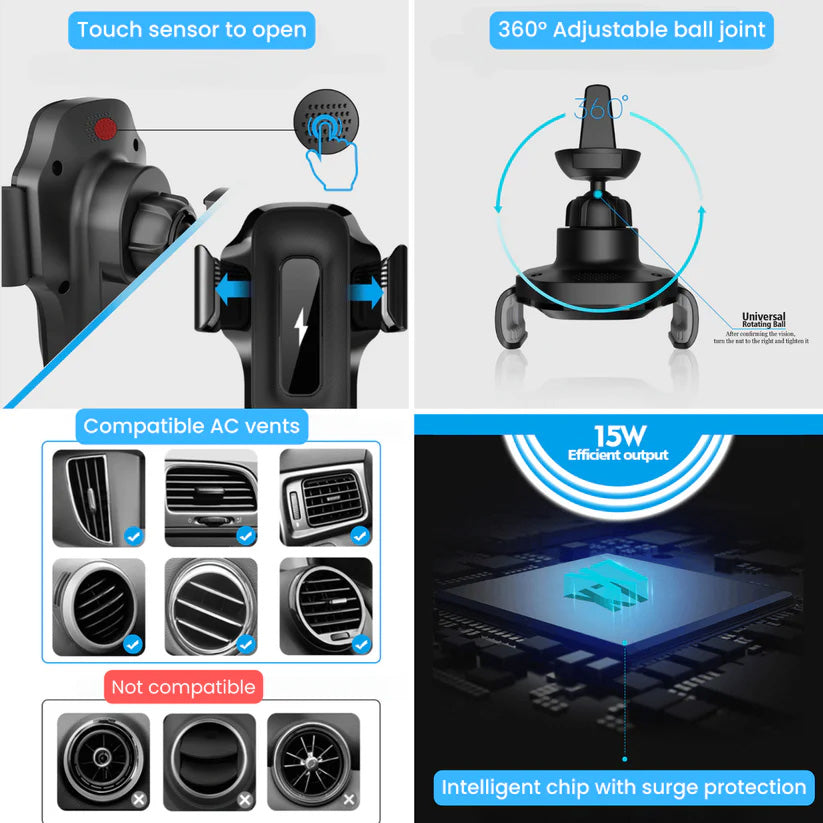 Toocki Wireless Car Charger — 15W