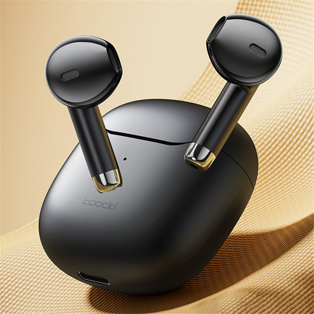 Toocki TWS Bluetooth 5.3 Waterproof Wireless Earbuds — Black