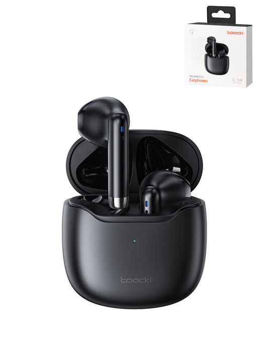 Toocki TWS Bluetooth 5.3 Waterproof Wireless Earbuds — Black