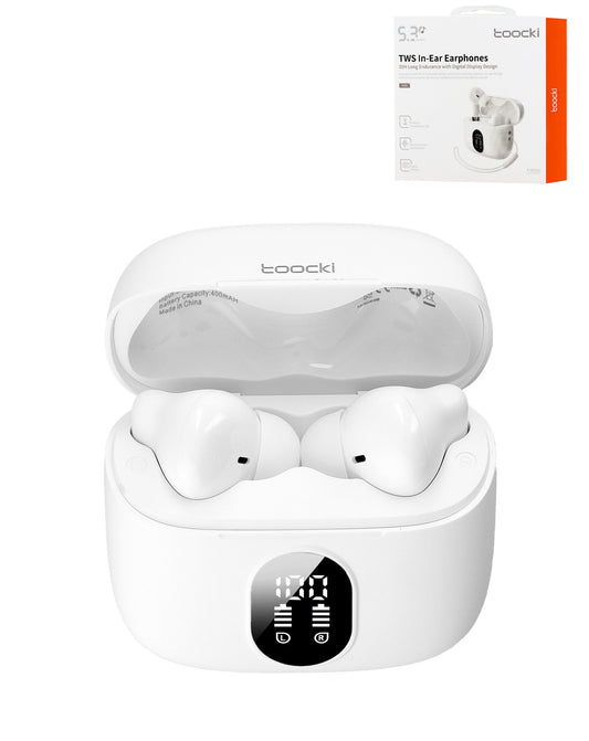 Toocki TWS Wireless In-Ear Sleep Comfort Earbuds — White