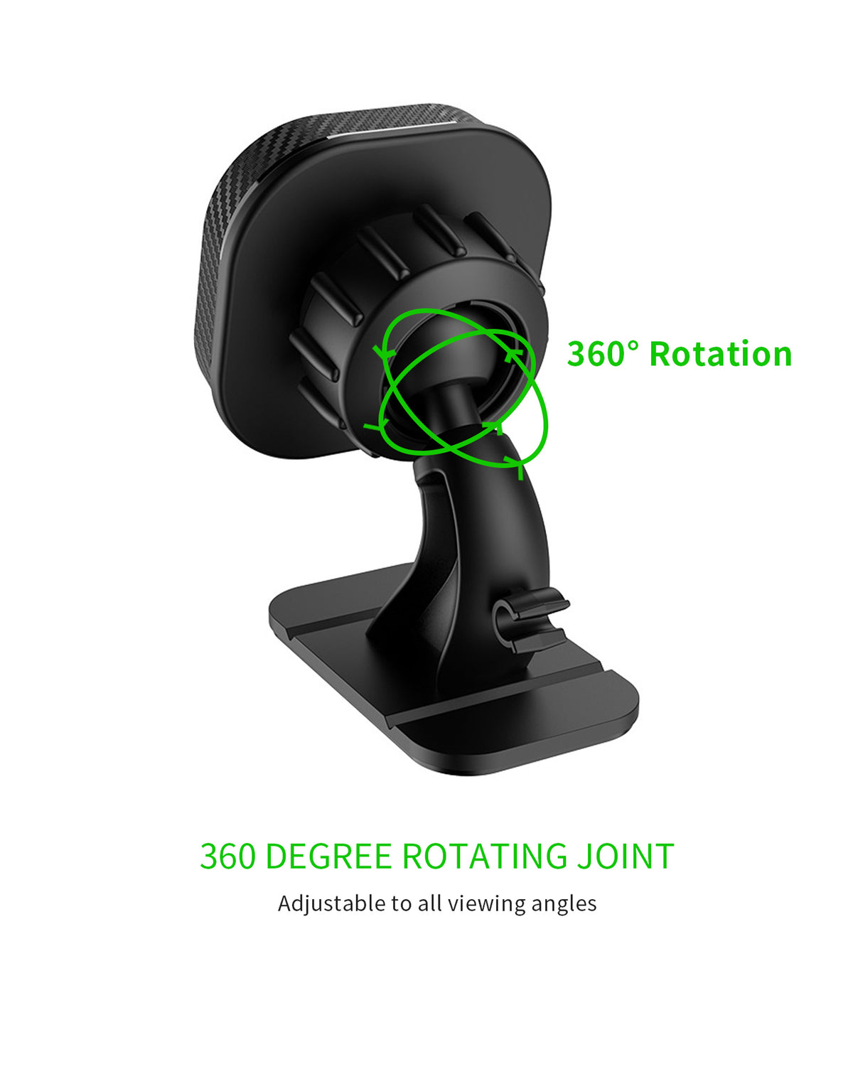 Esoulk Magnetic Stick On Car Holder — Black