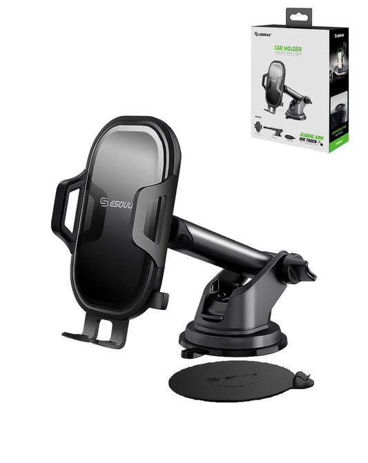 Esoulk Dashboard Car Holder with Adhesive Pad — Black