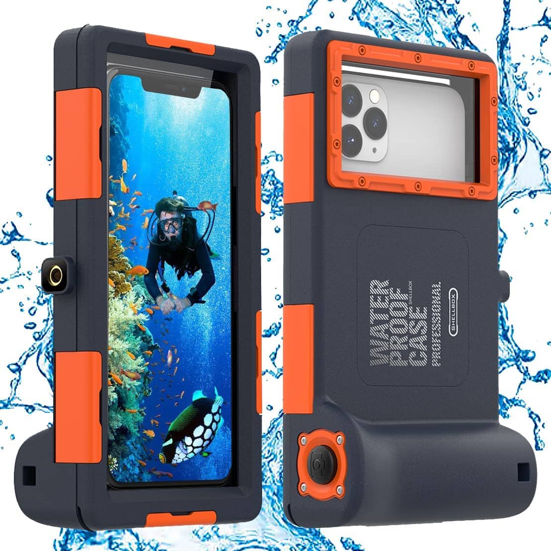 Shellbox Swimming 15M Waterproof Case Surfing Underwater Diving iPhone/Samsung QSK-1