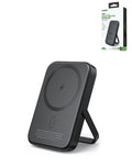 Esoulk Foldable Magnetic Wireless Power Bank with Foldable Stand — 5000 mAh / 15W, Black