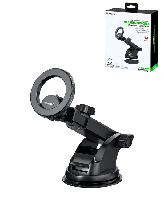 Esoulk 3009 Car Dashboard Magnetic Bracket Mount — Black