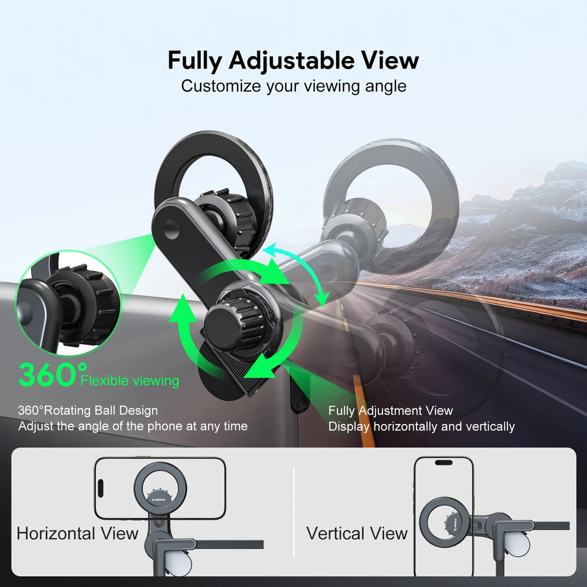 Esoulk Car Screen Magnetic Phone Holder For Tesla