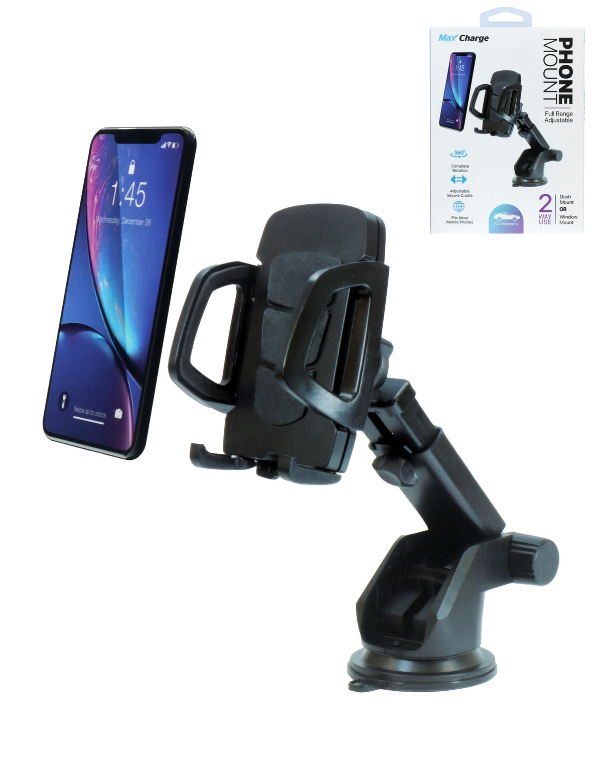 Max Charge Full Range Telescoping Phone Mount