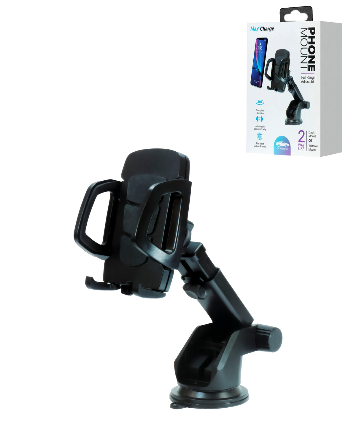 Max Charge Full Range Telescoping Phone Mount