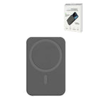 Pomgear MagPower Portable Magnetic Wireless Power Bank — Black, 5000mAh
