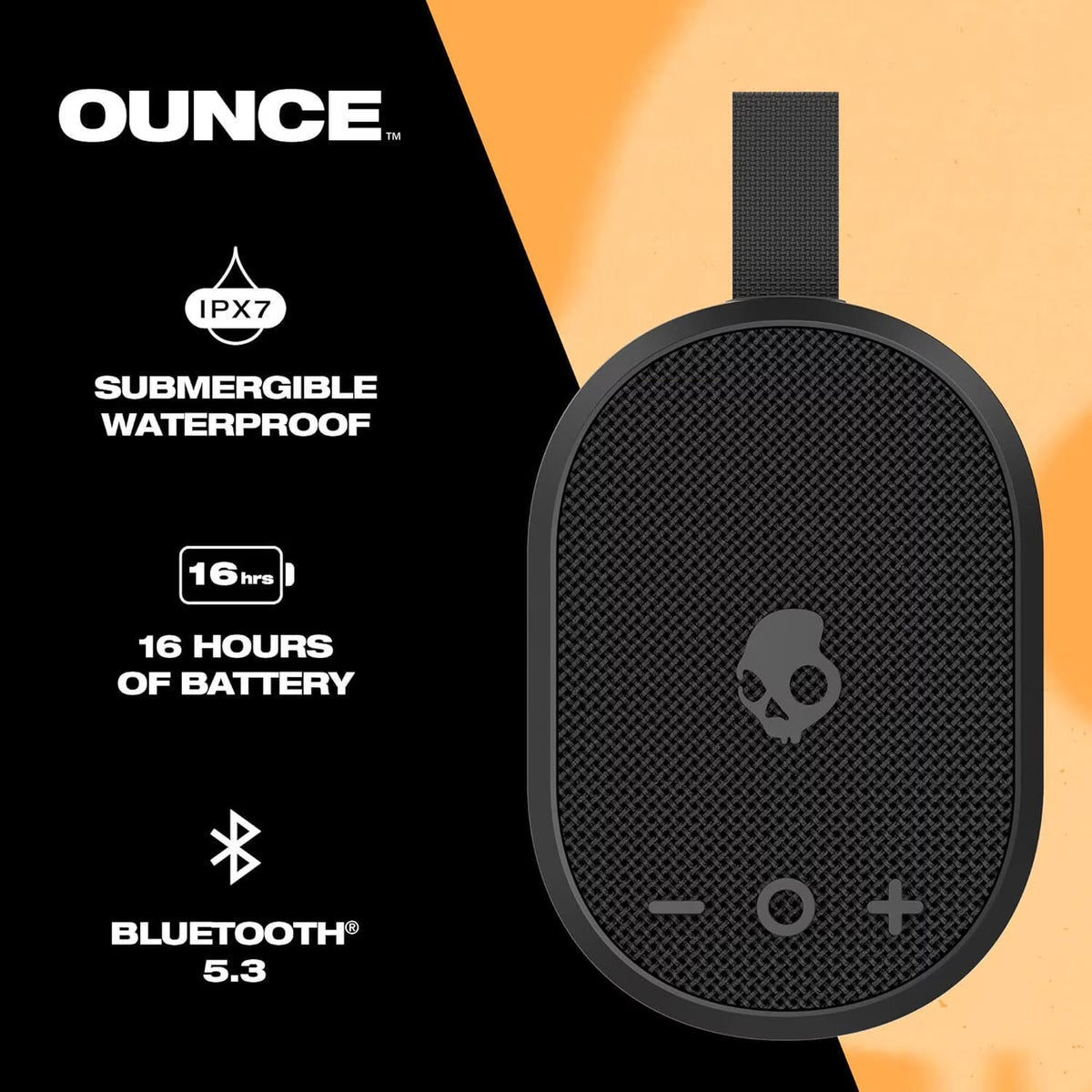 Skullcandy Ounce XT Small Portable Wireless Speaker — Black