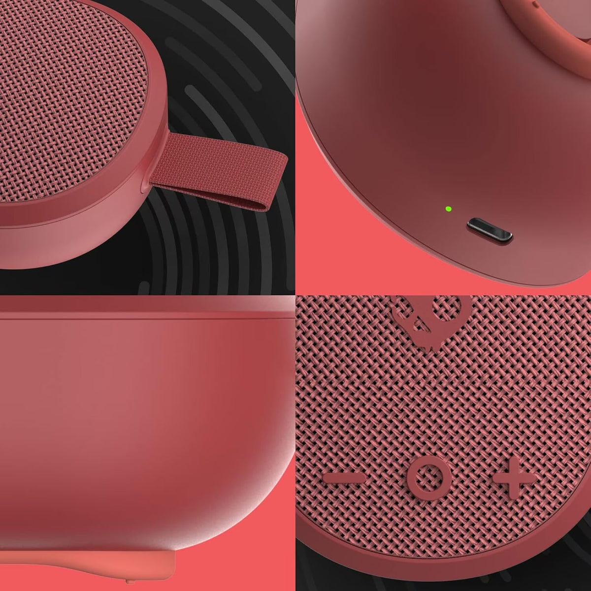 Skullcandy Ounce XT Small Portable Wireless Speaker — Red