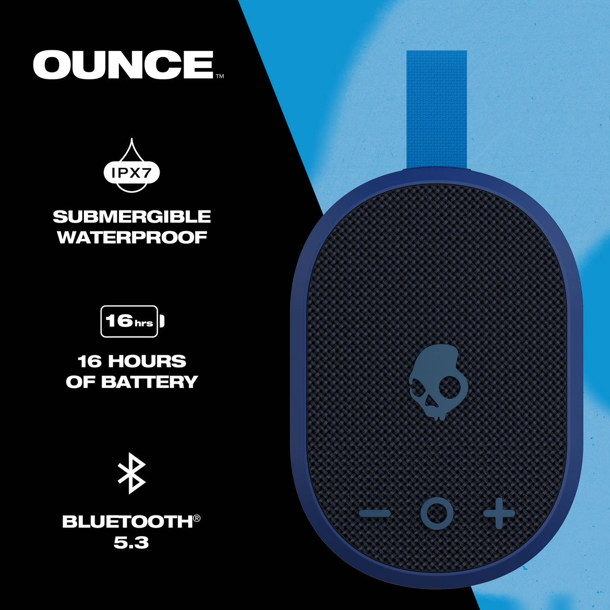 Skullcandy Ounce XT Small Portable Wireless Speaker — Dark Blue